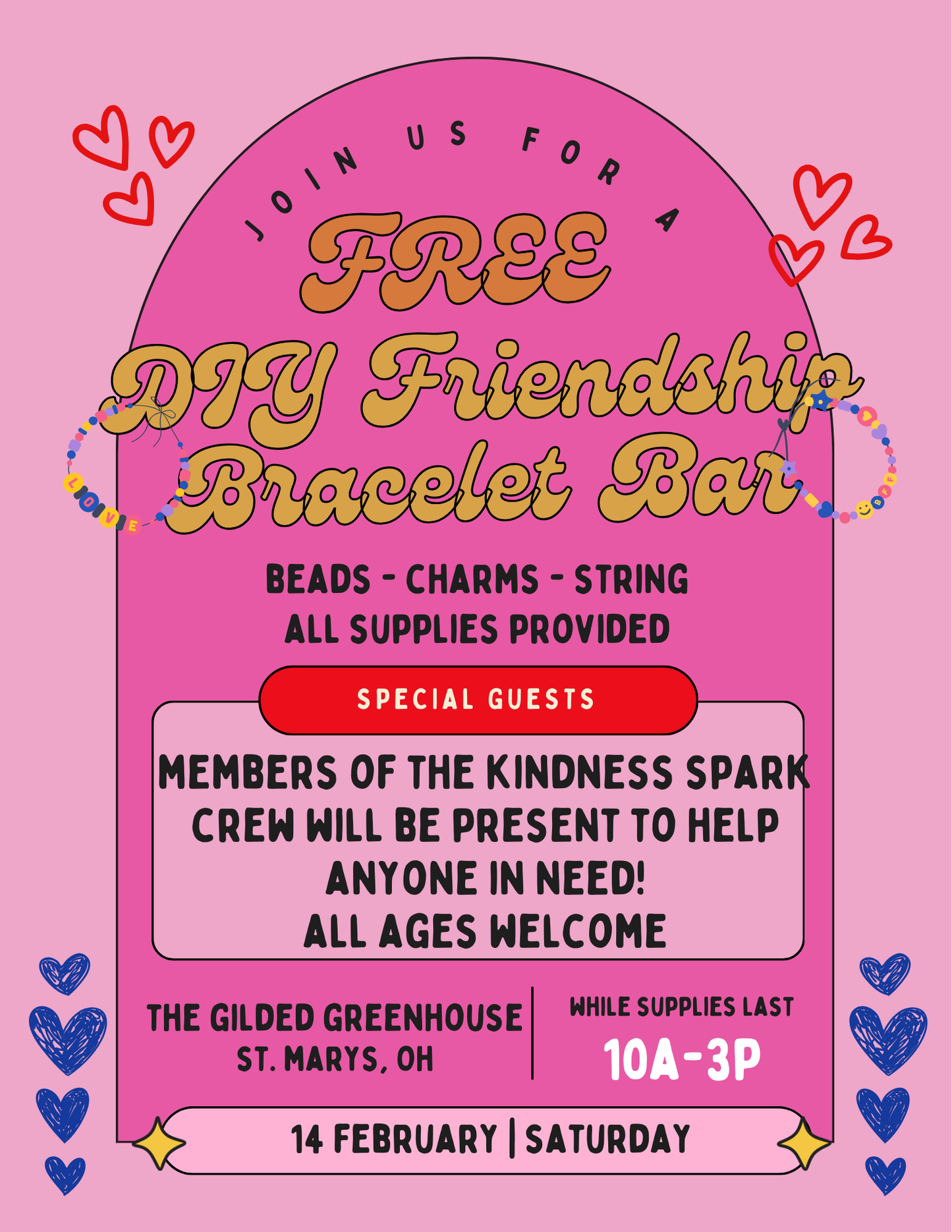 FREE DIY Friendship Bracelet Making Bar