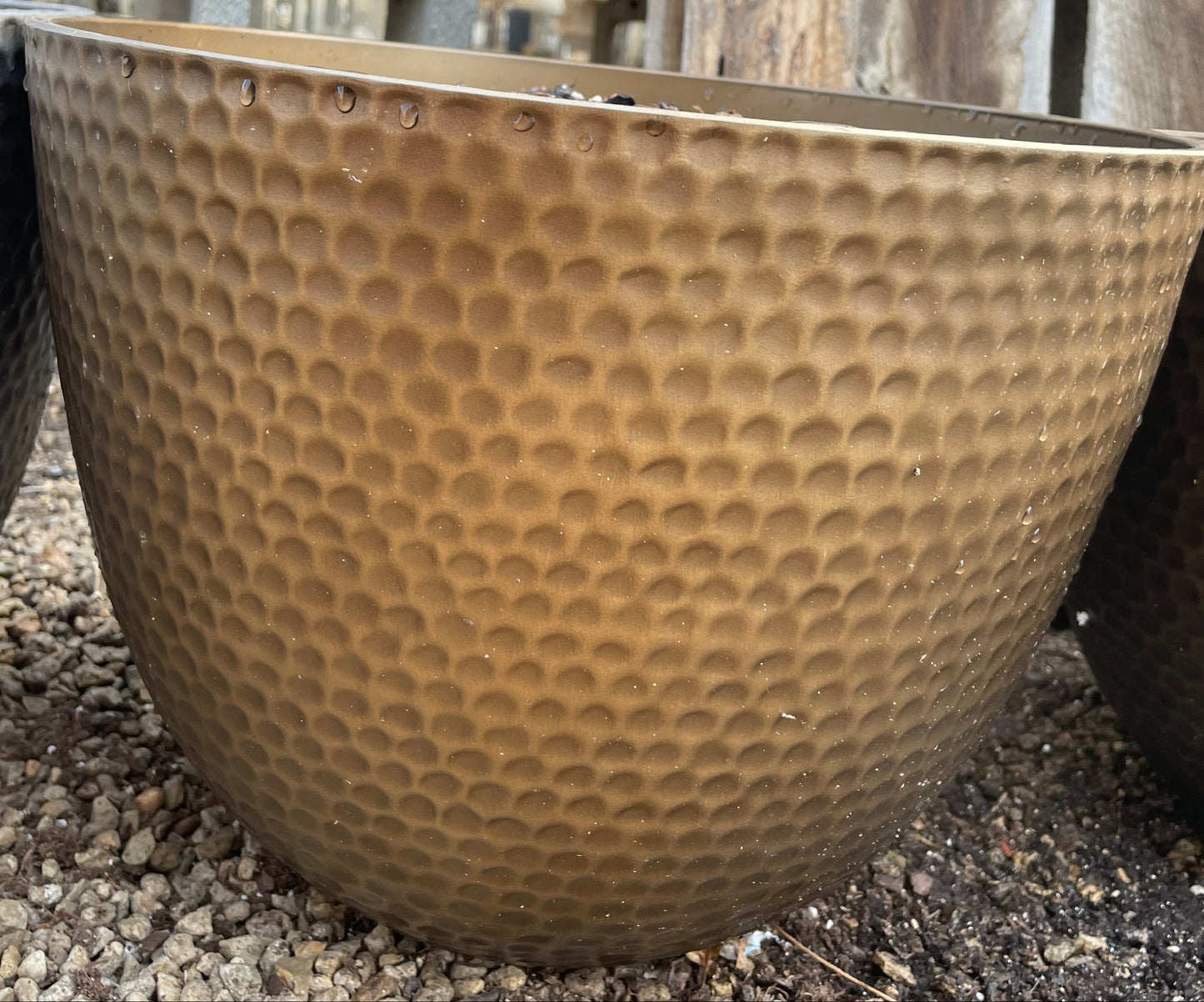 Outdoor Planter - Copper/Plastic Large