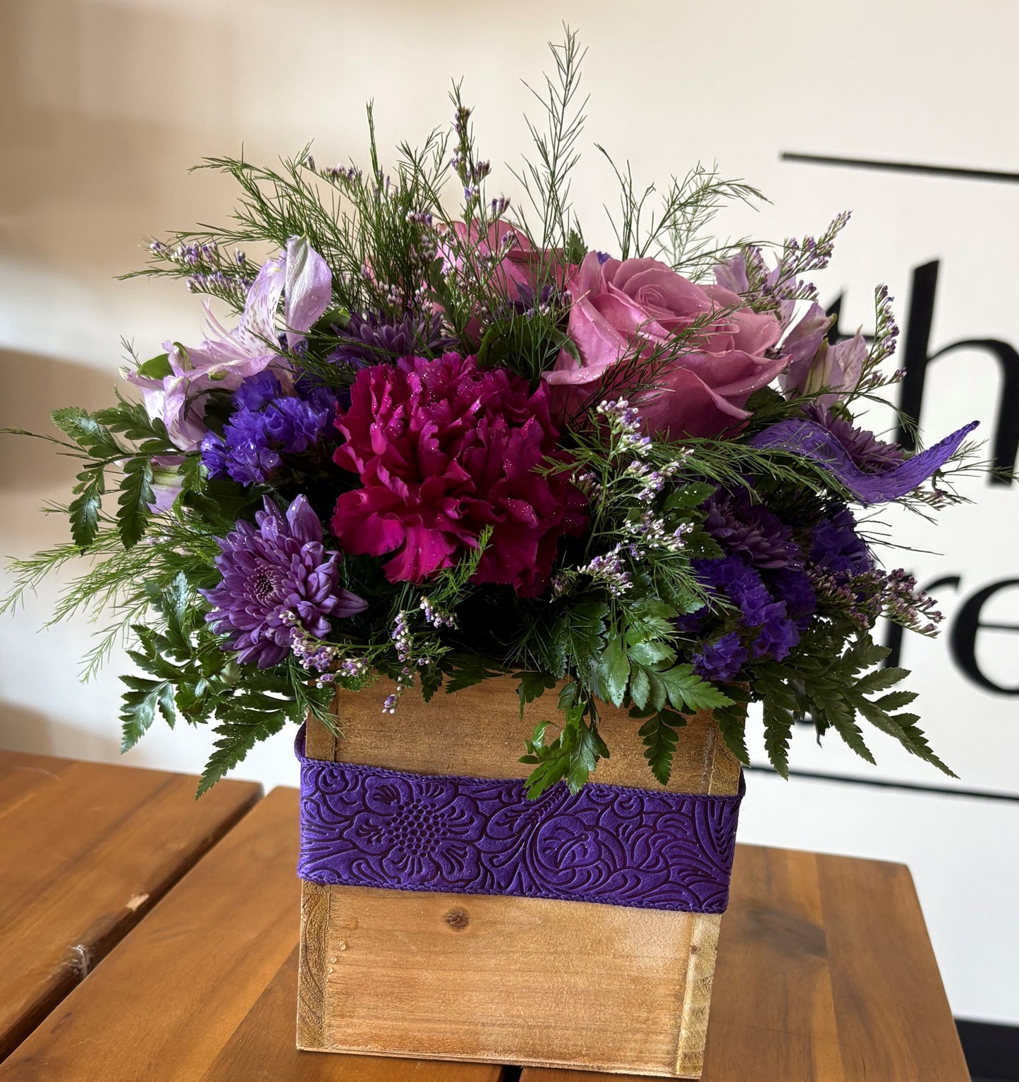 Purple Box Arrangement