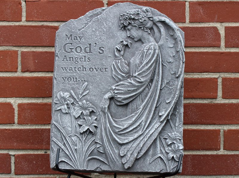 God's Angels - Large Vertical Stone with Stand