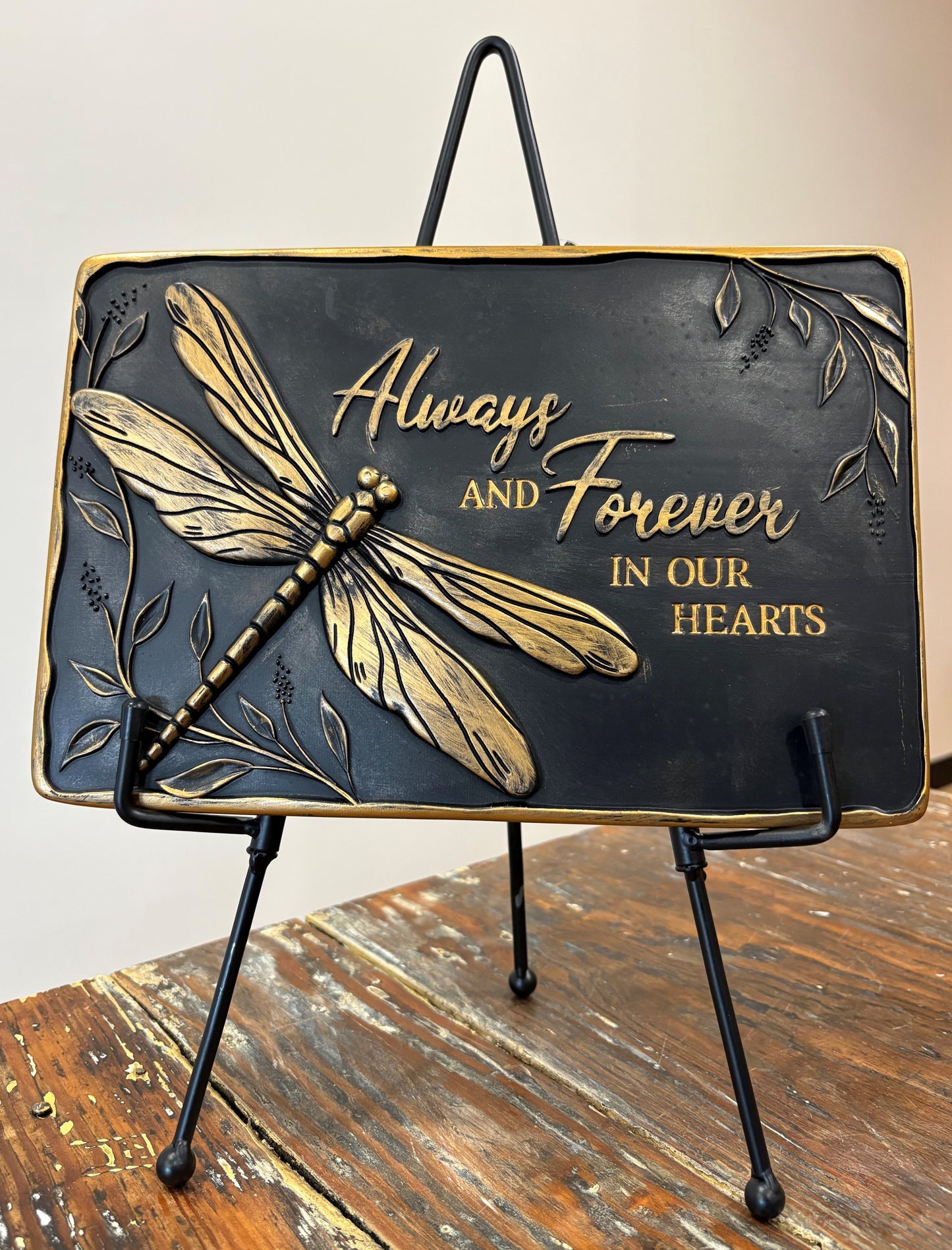 Hand-painted Resin Stone - Dragonfly