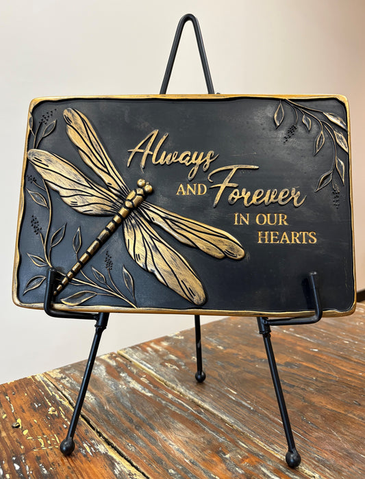 Hand-painted Resin Stone - Dragonfly