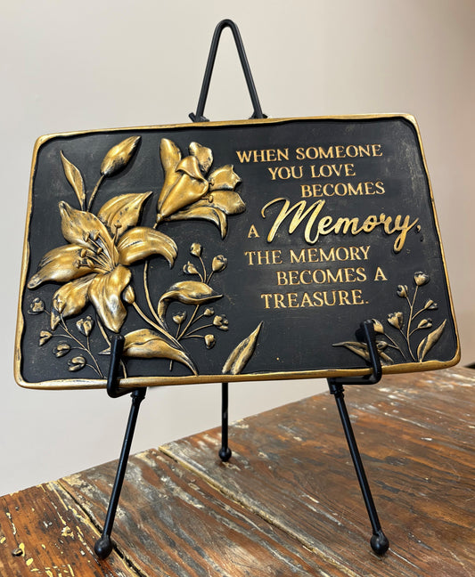 Hand-painted Resin Stone - Flowers