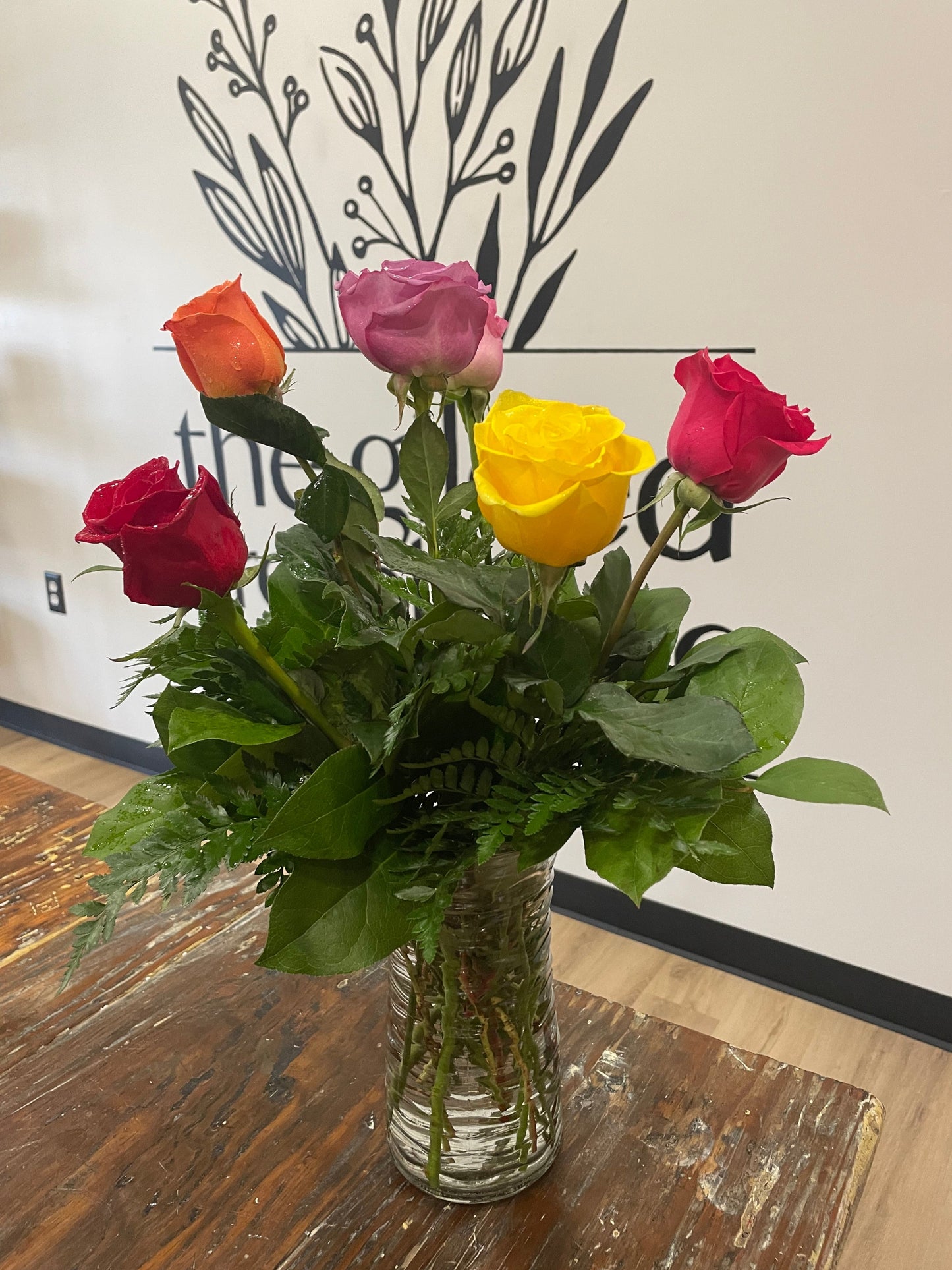 Half Dozen Assorted Roses