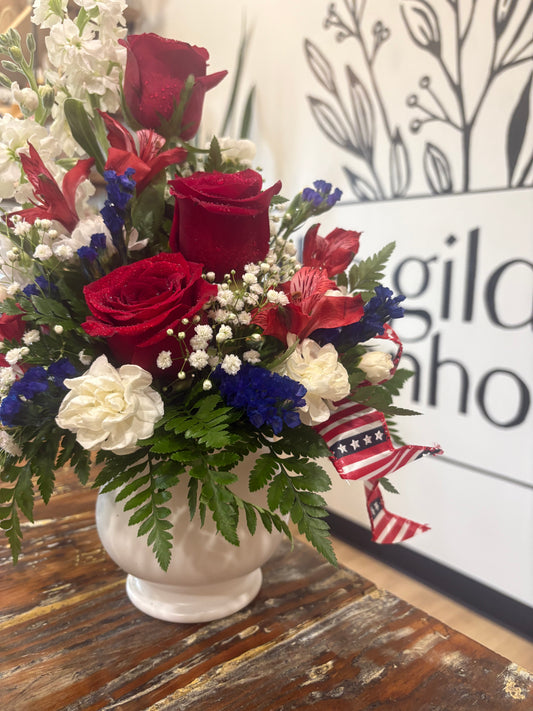 Patriotic Urn
