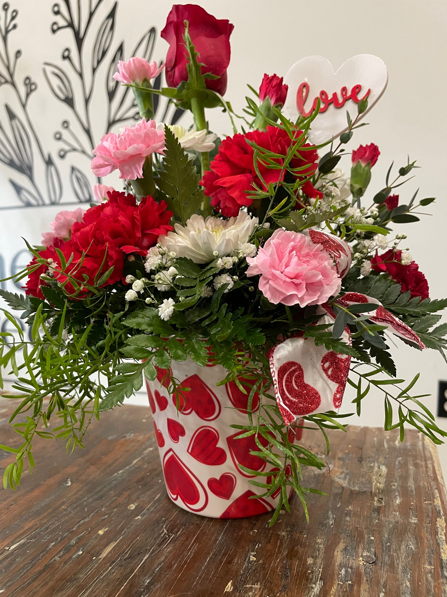 Valentine's Day Heart pot