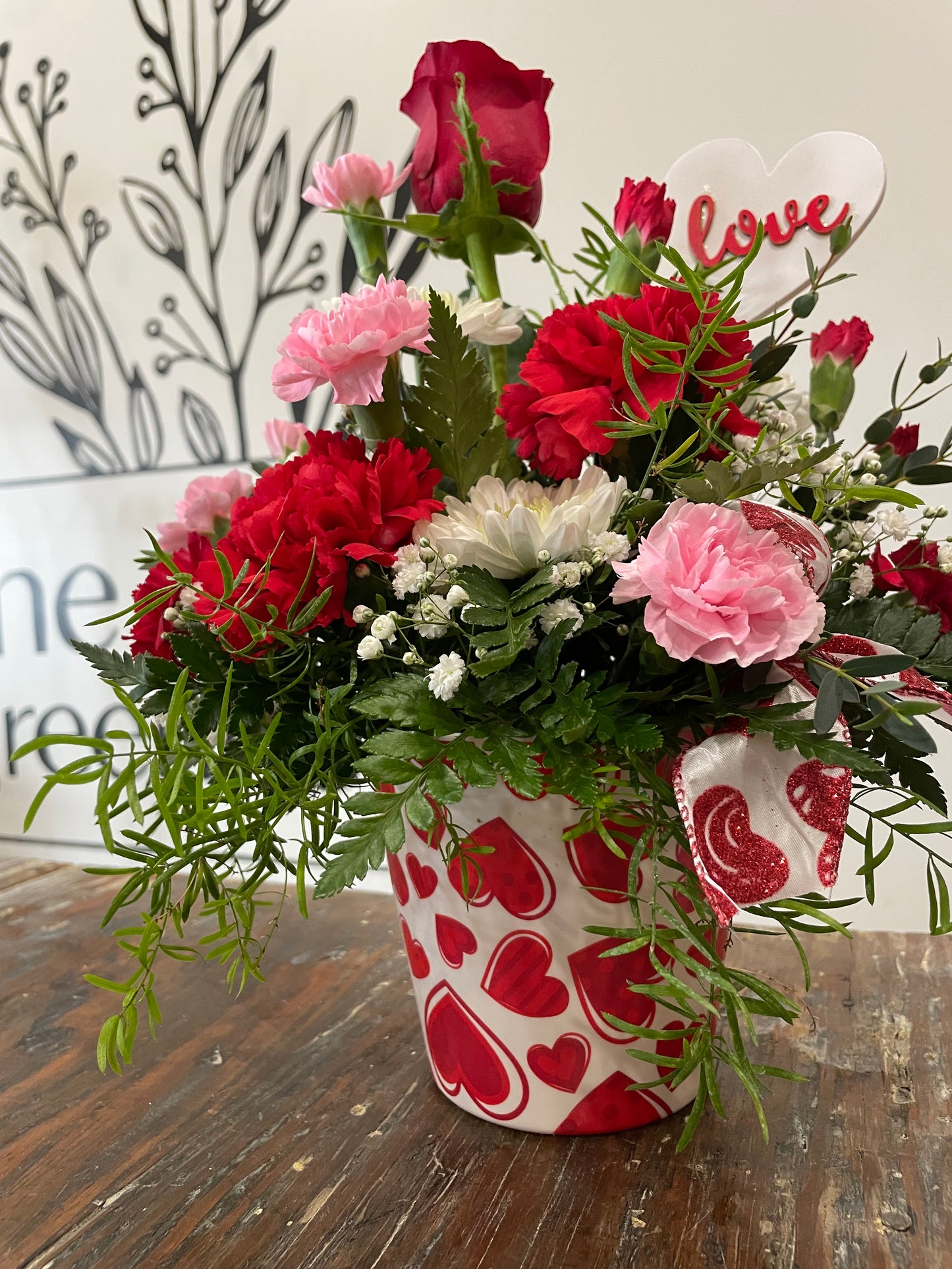 Valentine's Day Heart pot