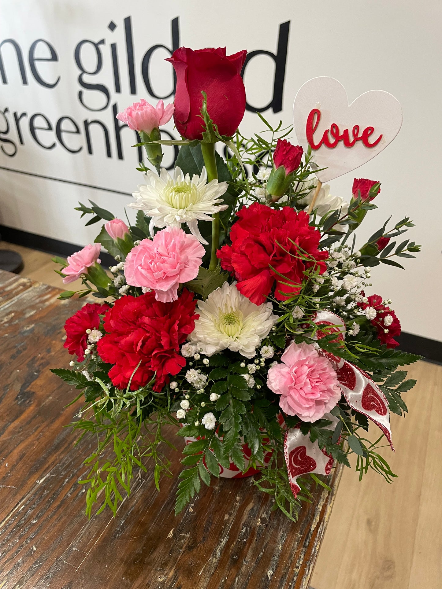 Valentine's Day Heart pot