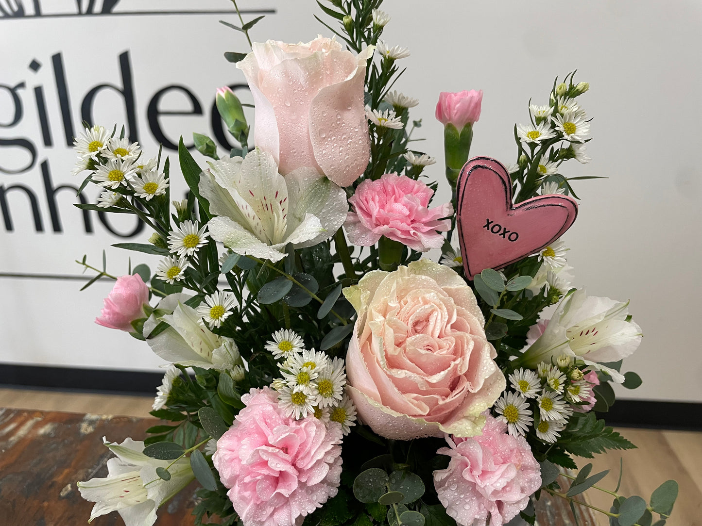 Pink Heart Ceramic Mug