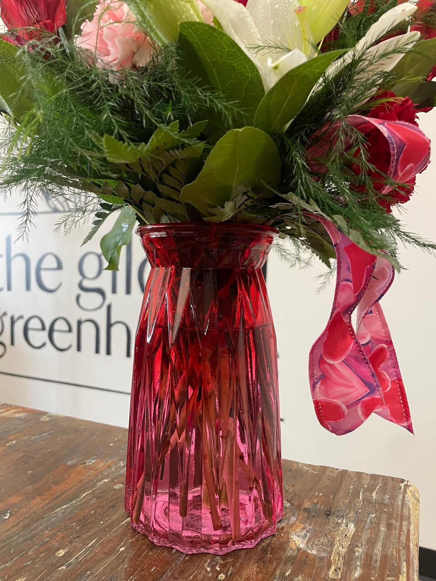 Hot Pink Ombre Vase