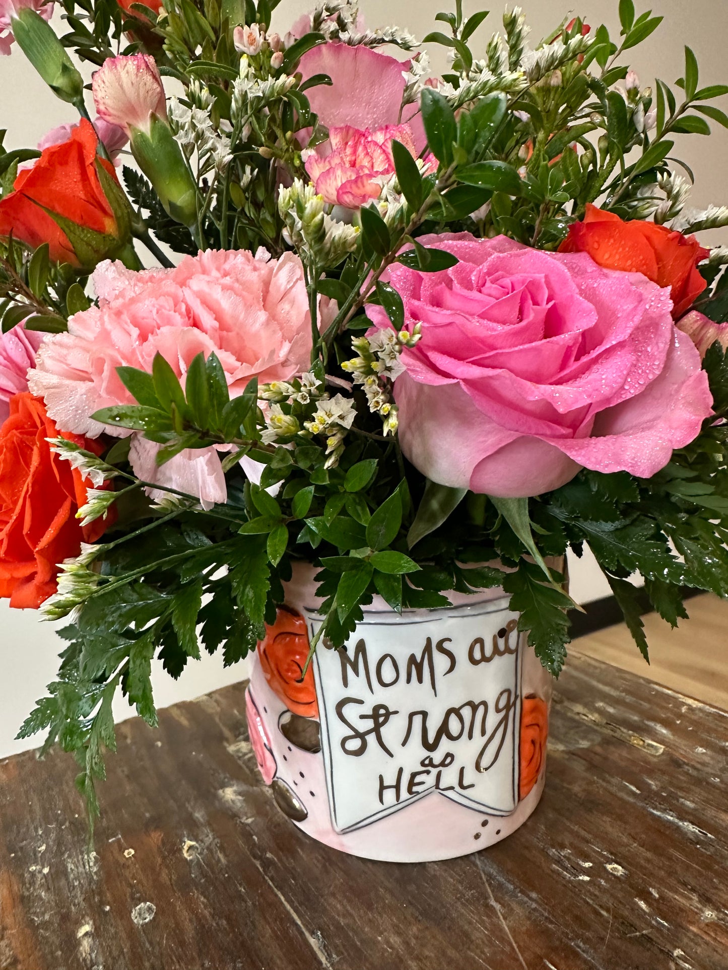 Moms Are Strong as Hell!! Arrangement