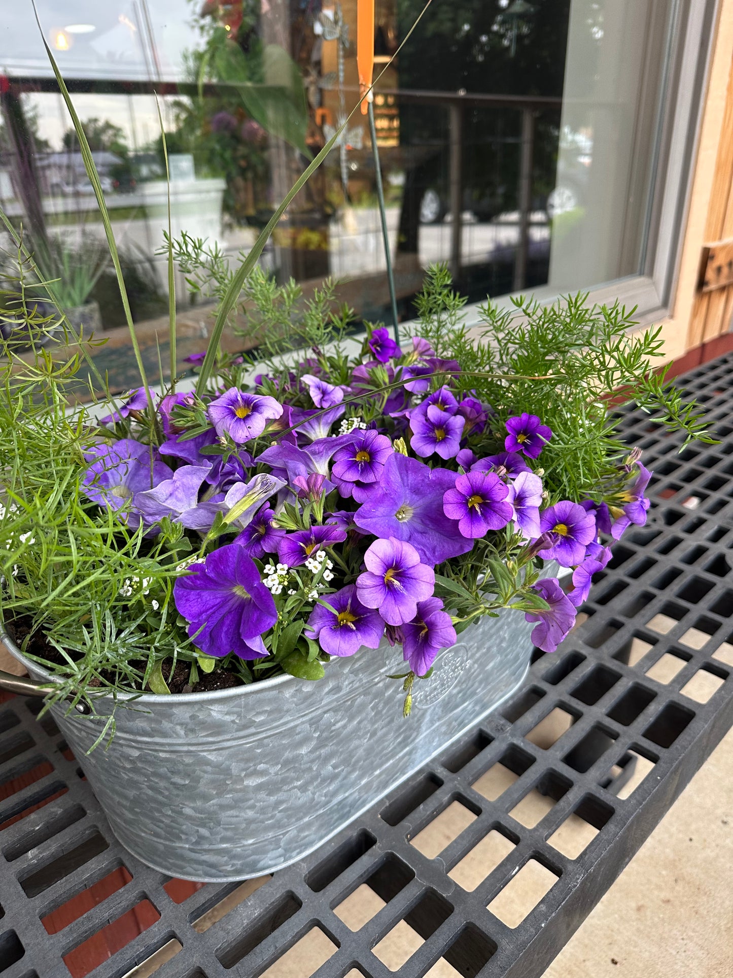 Outdoor Planter - Metal Oval Tin