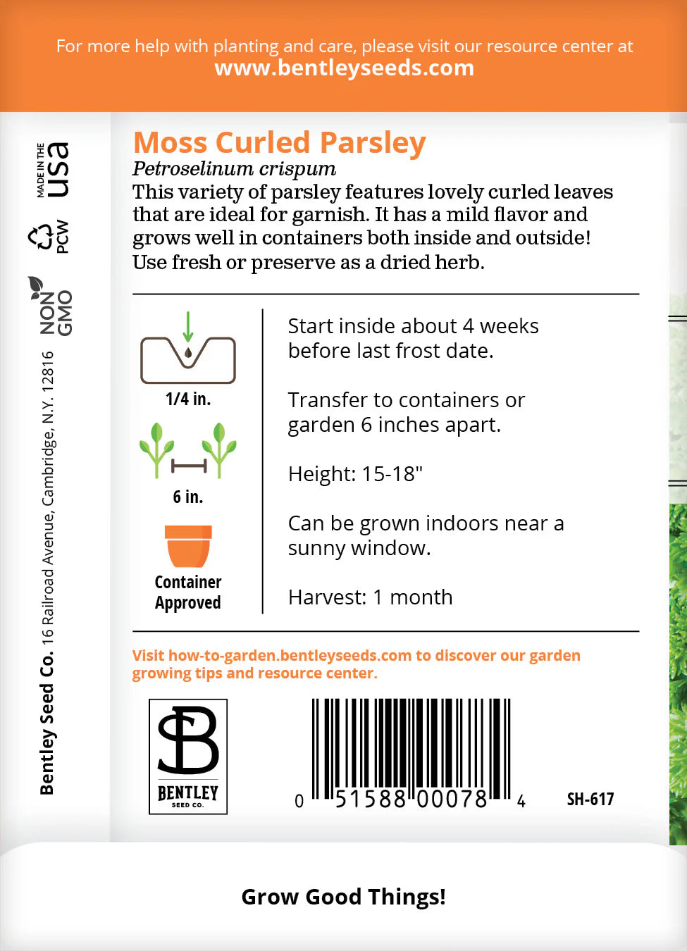 Parsley - Moss Curled