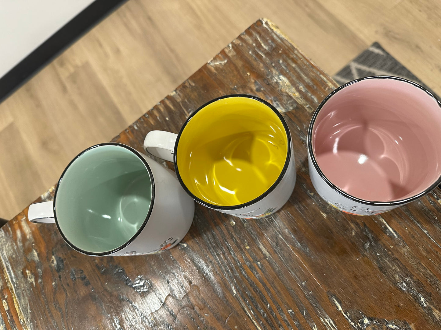 Easter bunny mug arrangement