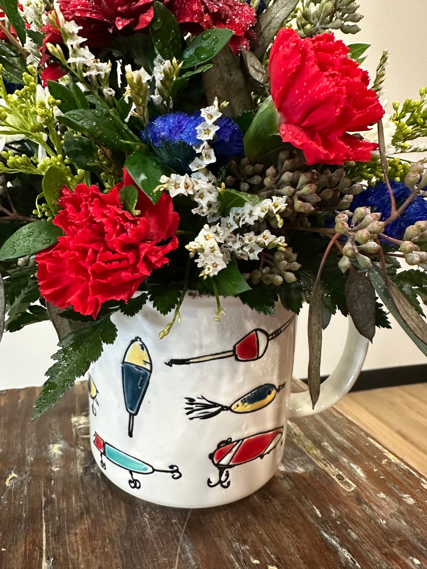 Fishing Mug Arrangement (Lures)