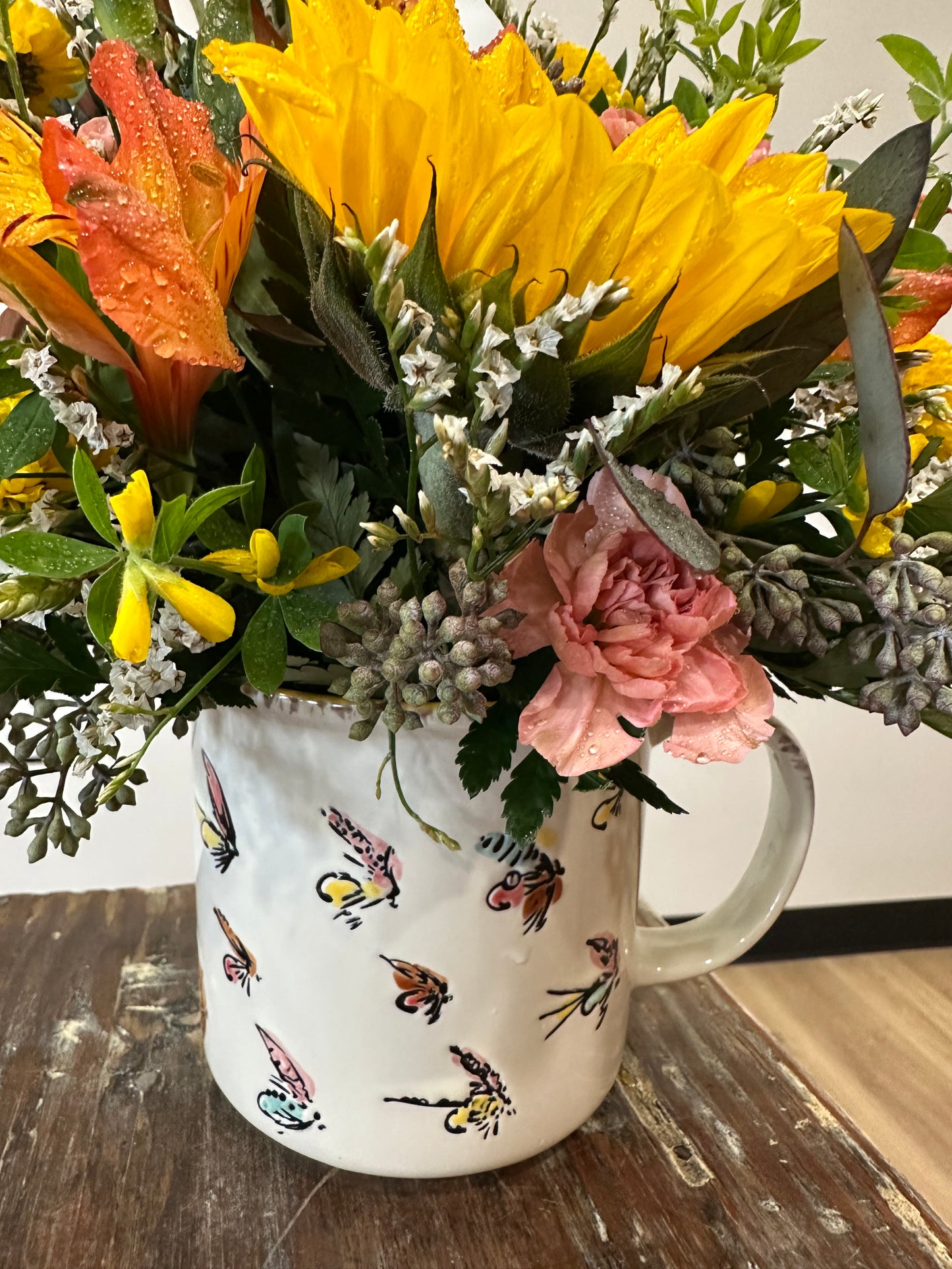 Fishing Mug Arrangement (Flies)